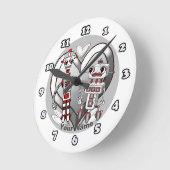 サイエンスフィクションロボット ラウンド壁時計 (傾斜)