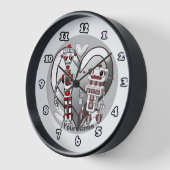 サイエンスフィクションロボット ラウンド壁時計 (傾斜)