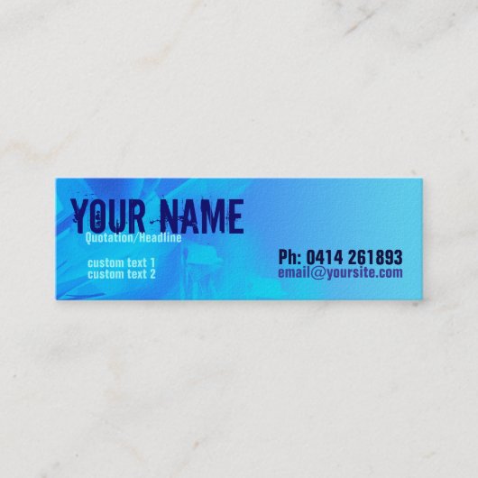 サイエンスフィクション_ブルースキニープロファイルカード スキニー名刺 (正面)