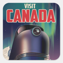 サイエンスフィクション Visit Canada 旅行ポスター スクエアシール