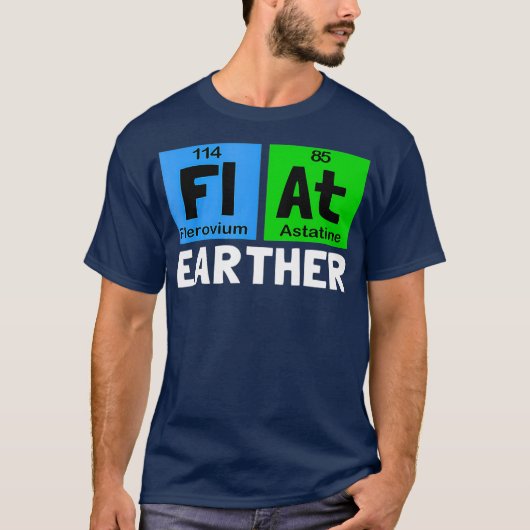 サイエンスフラットアースフラットアイザー Tシャツ (正面)