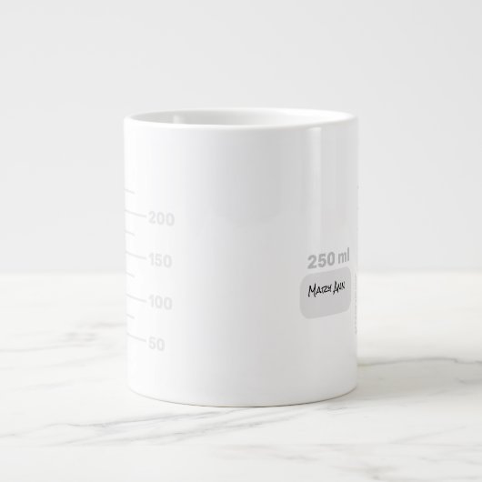 サイエンスラバーラボビーカーマグ先生学生ギフト ジャンボコーヒーマグカップ (正面)