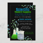 サイエンスラボの誕生日 招待状 (正面/裏面)