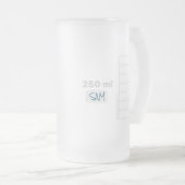 サイエンスラボビーカパーソナライズされたートルマグ フロストグラスビールジョッキ (正面右)