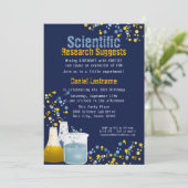 サイエンスラボ誕生日招待状 招待状 (スタンド正面)