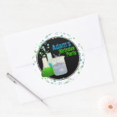 サイエンスラボ誕生日 ラウンドシール (封筒)