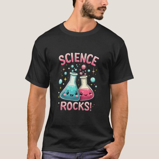 サイエンスロックおもしろいかわいいブレーカー Tシャツ (正面)