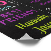 サイエンス不機嫌サイエンティスト女子誕生日シャルボード ポスター (角)