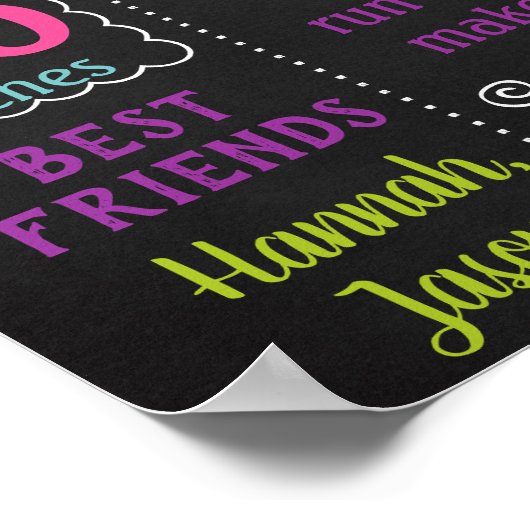 サイエンス不機嫌サイエンティスト女子誕生日シャルボード ポスター (角)