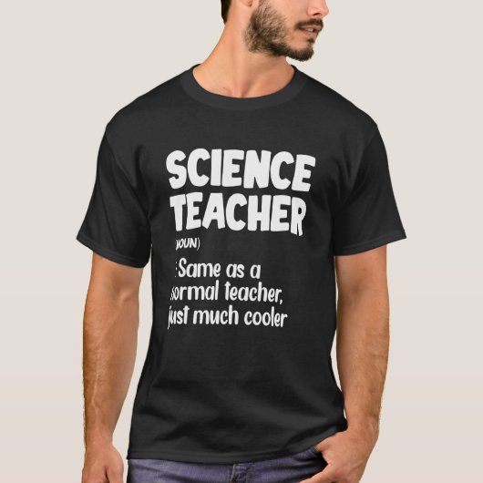 サイエンス先生かわいい新学期デザイン Tシャツ (正面)