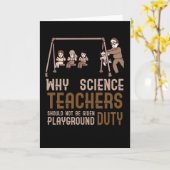 サイエンス先生ズジョークブラウン カード (黄色い花)