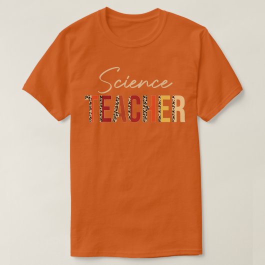 サイエンス先生ヒョウ秋秋の恋人たち感謝祭 Tシャツ (デザイン正面)