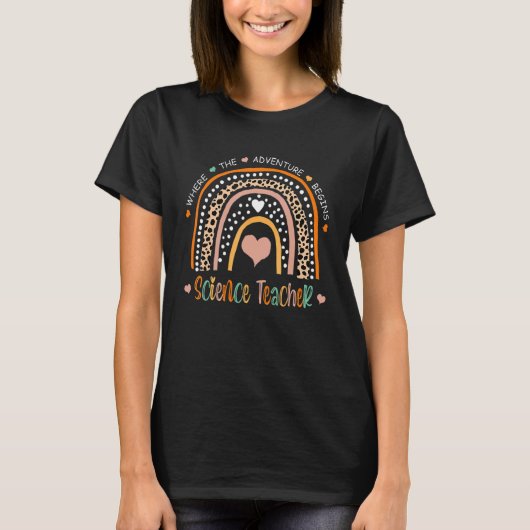 サイエンス先生レインボー新学期鑑賞 Tシャツ (正面)