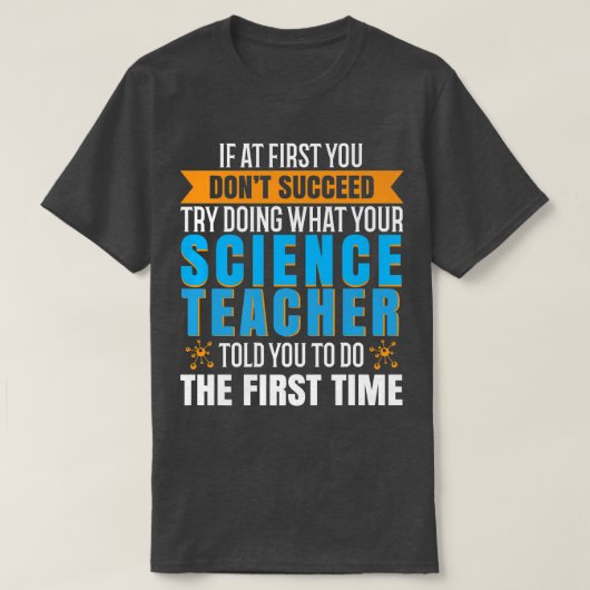 サイエンス教え先生のtシャツ10222504A SCIENCE Tシャツ (デザイン正面)