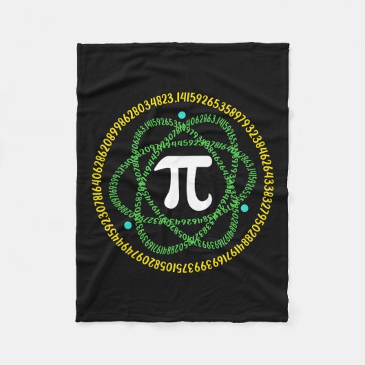 サイエンス数学先生シャツ フリースブランケット (正面)