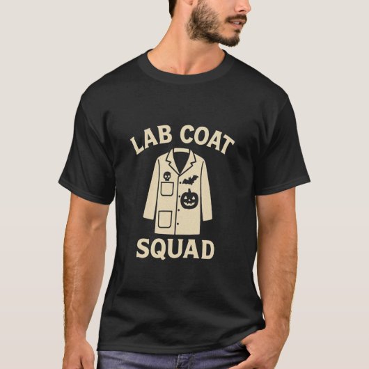 サイエンス部活ハロウィンおもしろラボコート Tシャツ (正面)