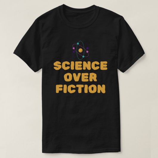 サイエンス・オーバー・フィクション Tシャツ (デザイン正面)