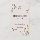 サイエンス·テューター·先生·ケミストリー·キュート 名刺 (裏面)