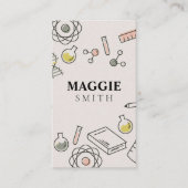 サイエンス·テューター·先生·ケミストリー·キュート 名刺 (正面)