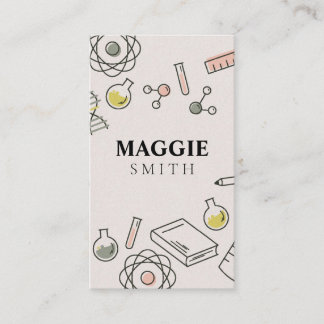 サイエンス·テューター·先生·ケミストリー·キュート 名刺