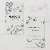 サイエンス·テューター·先生·ケミストリー·キュート 名刺 (正面/裏面)