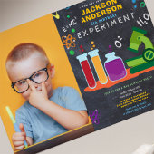 サイエンス バースデー パーティーの写真 招待状