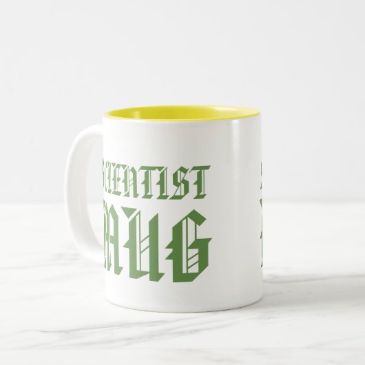 サイエンティストマグ |おもしろいユーモアのスローガンKids Mug ツートーンマグカップ (正面左)