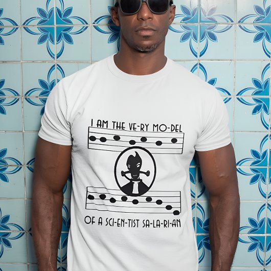 サイエンティスト・サラリアンTシャツのモデル Tシャツ