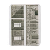 サイオンハウス図書室の標高c.1760-69 マグネット (縦)