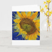 サイカのひまわり折りグリーティングカード カード (黄色い花)