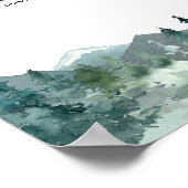 サイカスタムンサイン素朴な山野外テーマ ポスター (角)