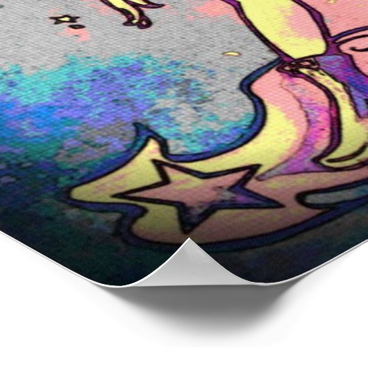 サイカデリック射撃、 発砲スター ポスター (角)