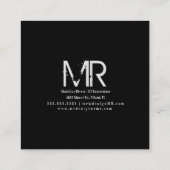 サイカデリック抽象芸術DJビジネスミュージックプロデューサー スクエア名刺 (裏面)