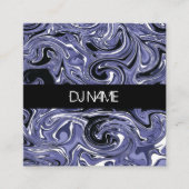 サイカデリック抽象芸術DJビジネスミュージックプロデューサー スクエア名刺 (正面)