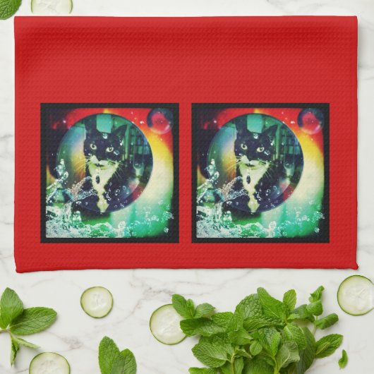 サイカデリック・ルーシー キッチンタオル (折り畳み)