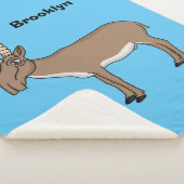 サイガアンテロープ漫画イラストレーション シェルパブランケット (3/4)