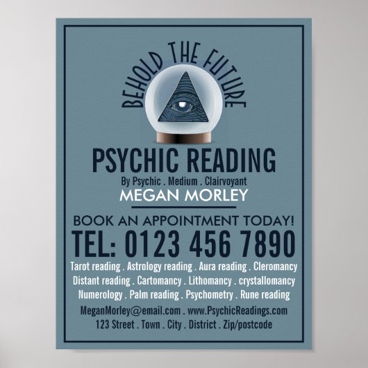 サイキックのクリスタル読ボー広告ル ポスター