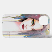 サイキックの水彩画モダンアート肖像画 Case-Mate iPhoneケース (裏面 (横))