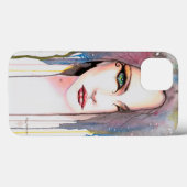 サイキックの水彩画モダンアート肖像画 Case-Mate iPhoneケース (裏面 (横))