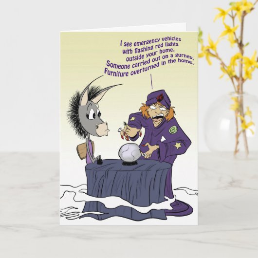 サイキックへの訪問 カード (黄色い花)