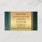 サイキックまたは透視能力銀河系金ゴールド名刺 予約カード (裏面)