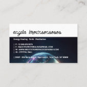 サイキッククリスタルボールブラックブルー 名刺 (裏面)