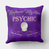 サイキッククリスタルボール金ゴールドとパープル クッション (裏面)