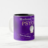 サイキッククリスタルボール金ゴールドとパープル ツートーンマグカップ (正面左)