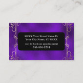 サイキッククリスタルボール金ゴールドとパープル 名刺 (裏面)