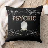 サイキッククリスタルボール金ゴールドとブラック クッション (ブランケット)