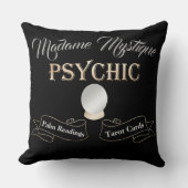 サイキッククリスタルボール金ゴールドとブラック クッション (正面)