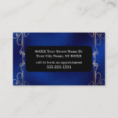 サイキッククリスタルボール金ゴールドとブルー 名刺 (裏面)