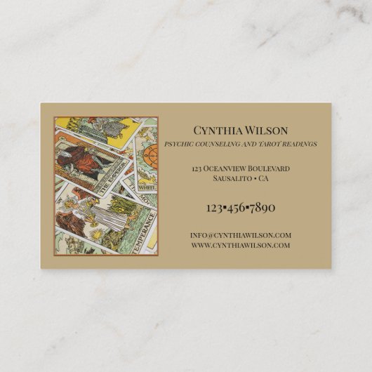 サイキックタロットリーダフォト名刺 名刺 (裏面)