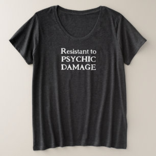 サイキックダメージに強いレディースTシャツ プラスサイズ プラスサイズTシャツ